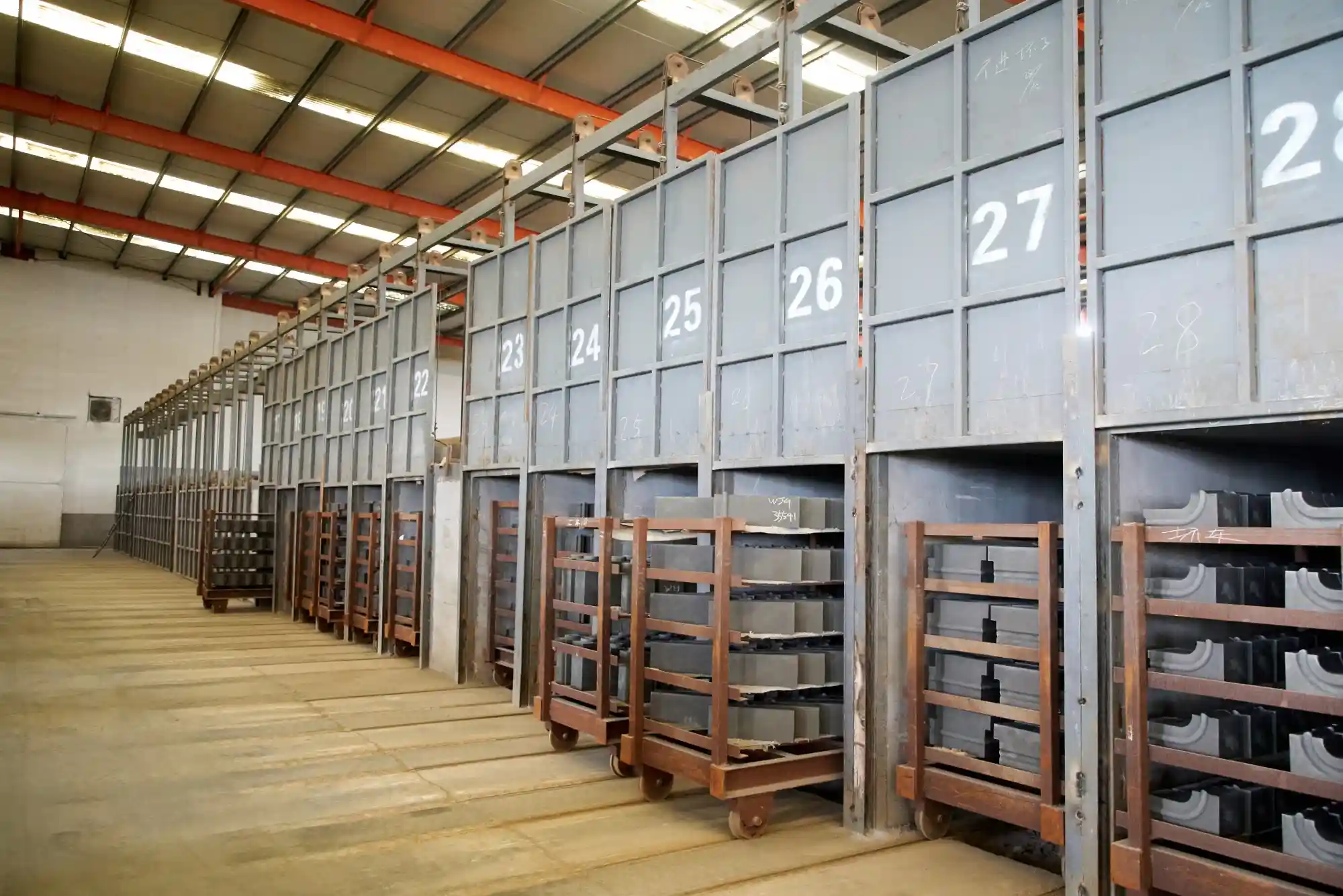 High-temperature sintering process for refractory brick production in Zibo